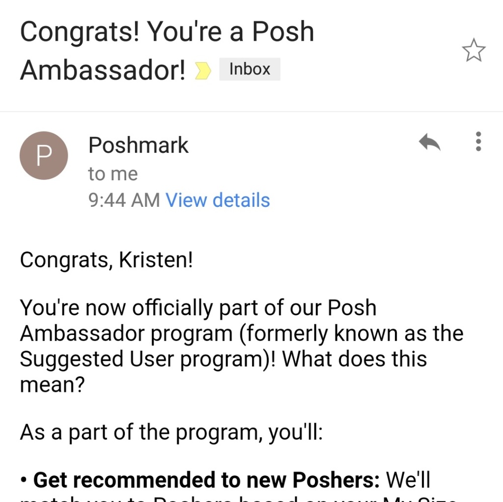 Finally a Posh Ambassador!